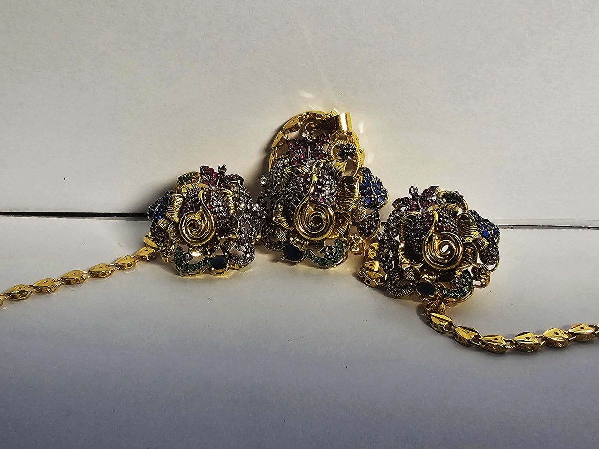 RP Luxury Gold Plated Set With Regular Wear Chain (2)
