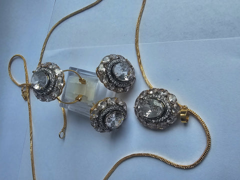 Diamond Cut Huma Gold Plated Set