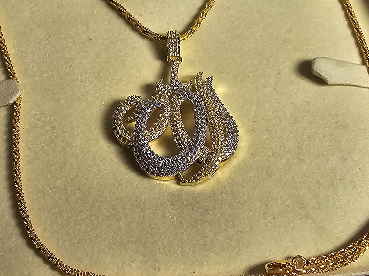 Allah Pendant with Zircon