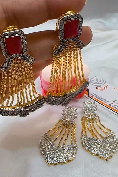 Chain Gold Dip Earrings