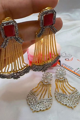 Chain Gold Dip Earrings