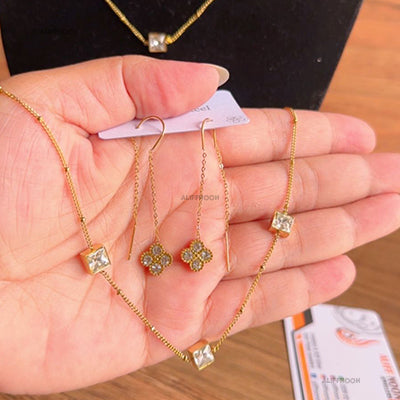 Chain With Sui Dagha Earrings