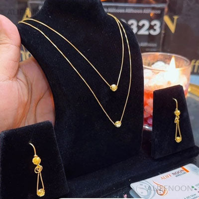 Chandi Ball Mala Set