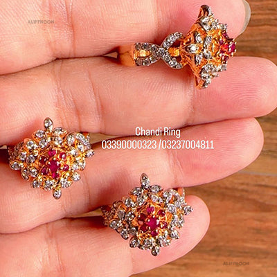 Chandi Diamond Cut Zoras Ring