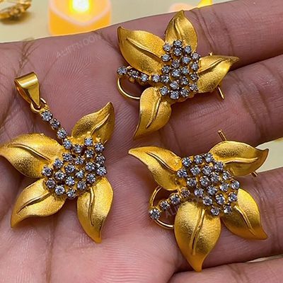 Chandi Flower Set
