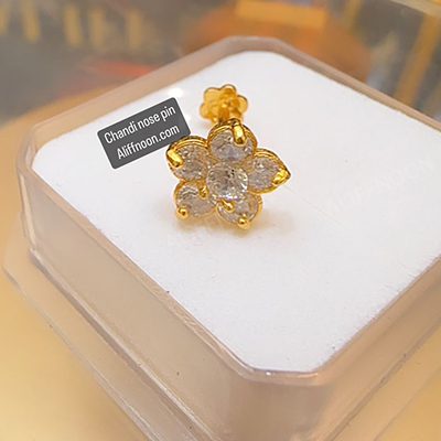 Chandi Ganga Jamni Nose Pin