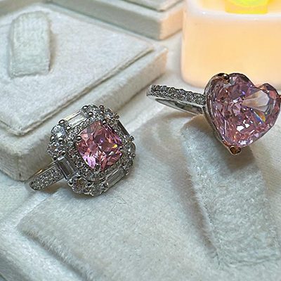 Chandi Smocky Stone Rings