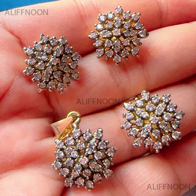 Chandi Diamond Cut Fura Set