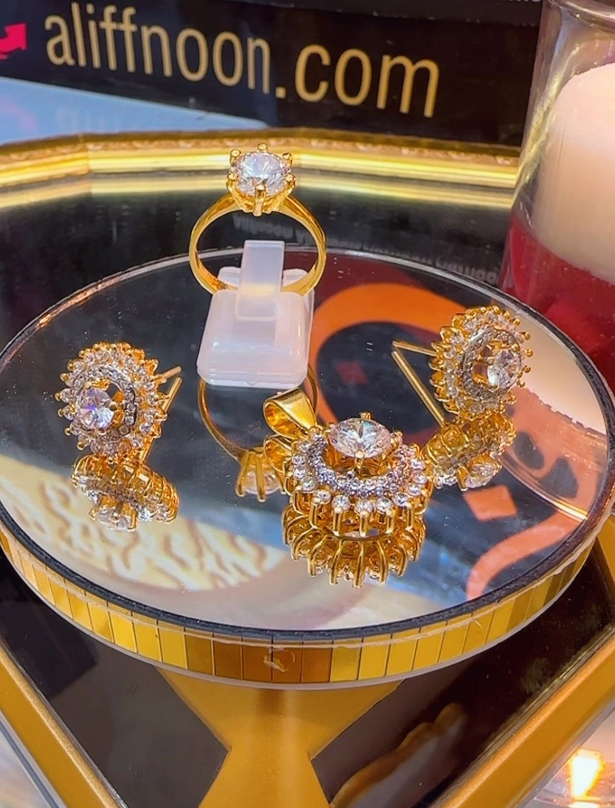 Chandi Gold Plated Set