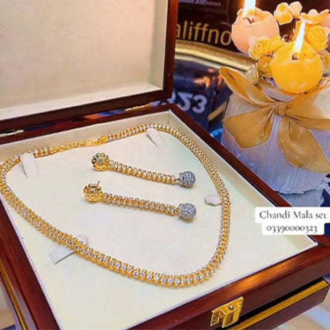 Chandi Mala with Earrings