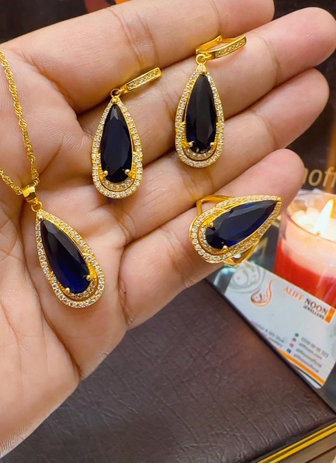 Chandi Sapphire Set