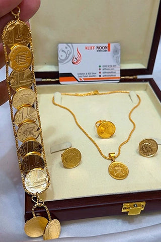 Coin Combo Gold Plated with Bracelet
