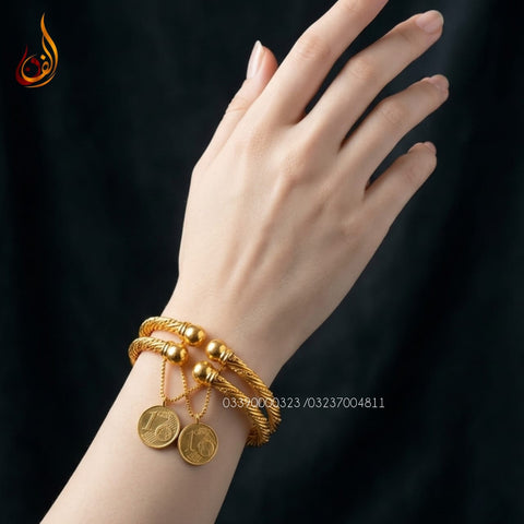 Coin Gold Plated Y Kangan