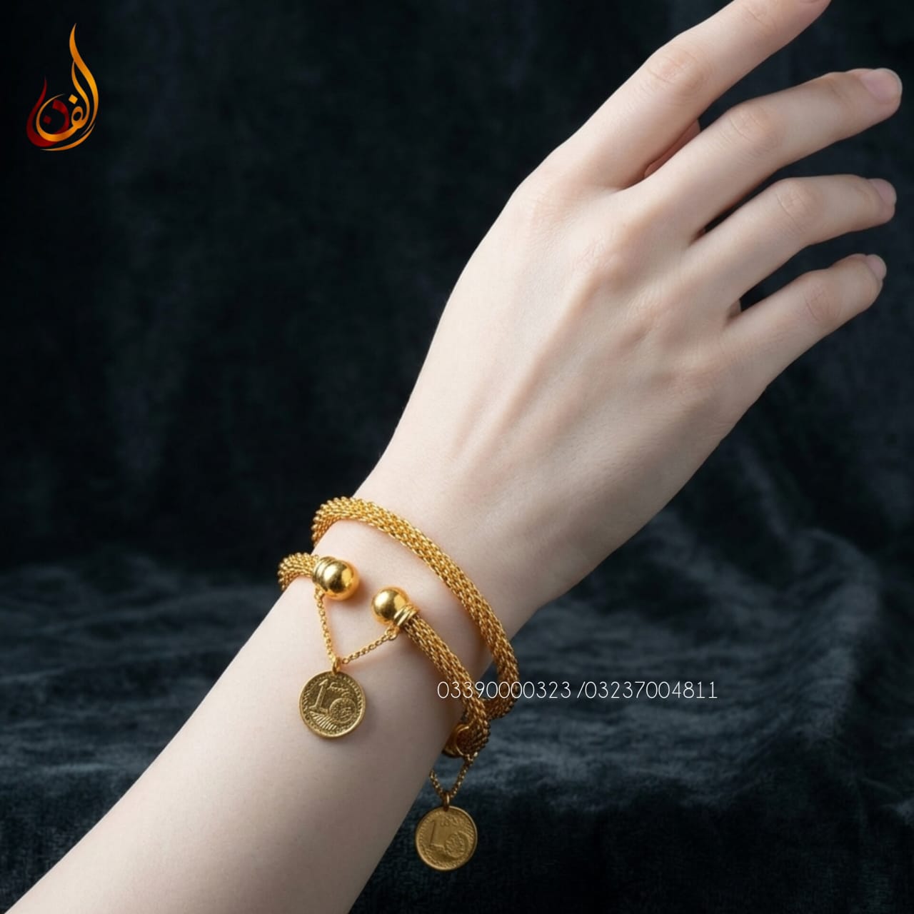 Coin Gold Plated Y Kangan