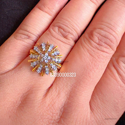 Diamond Cut Gold Plated Ring
