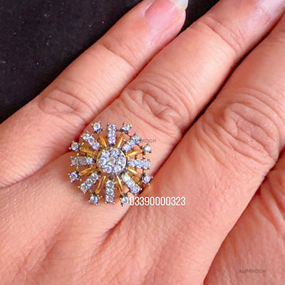 Diamond Cut Gold Plated Ring