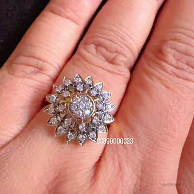 Diamond Cut Gold Plated Ring