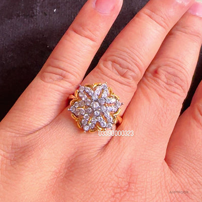 Diamond Cut Gold Plated Ring