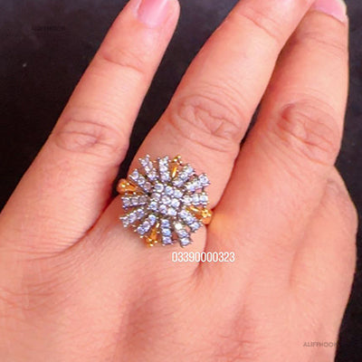Diamond Cut Gold Plated Ring