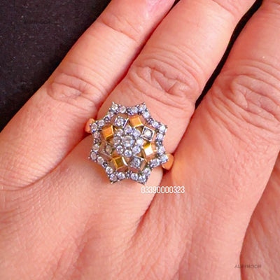 Diamond Cut Gold Plated Ring