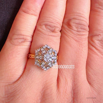 Diamond Cut Gold Plated Ring