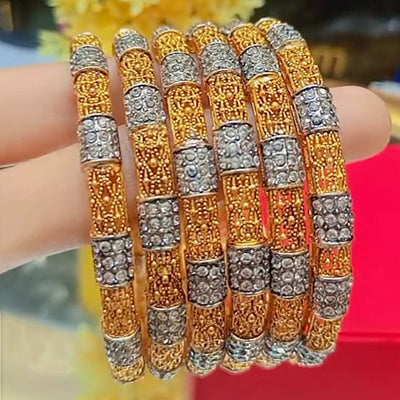 Diamond Cut Gold Plated Bangles