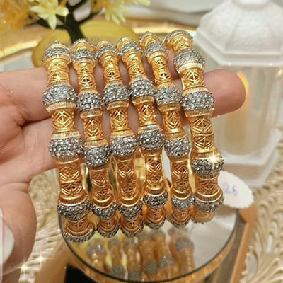 Diamond Cut Gold Plated Bangles