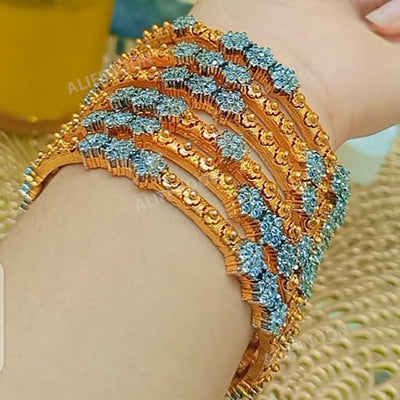 Diamond Cut Gold Plated Bangles