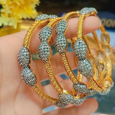 Diamond Cut Gold Plated Bangles