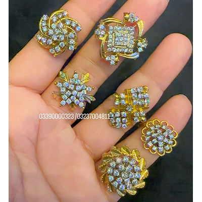Diamond Cut wiith Gold Plated Ring