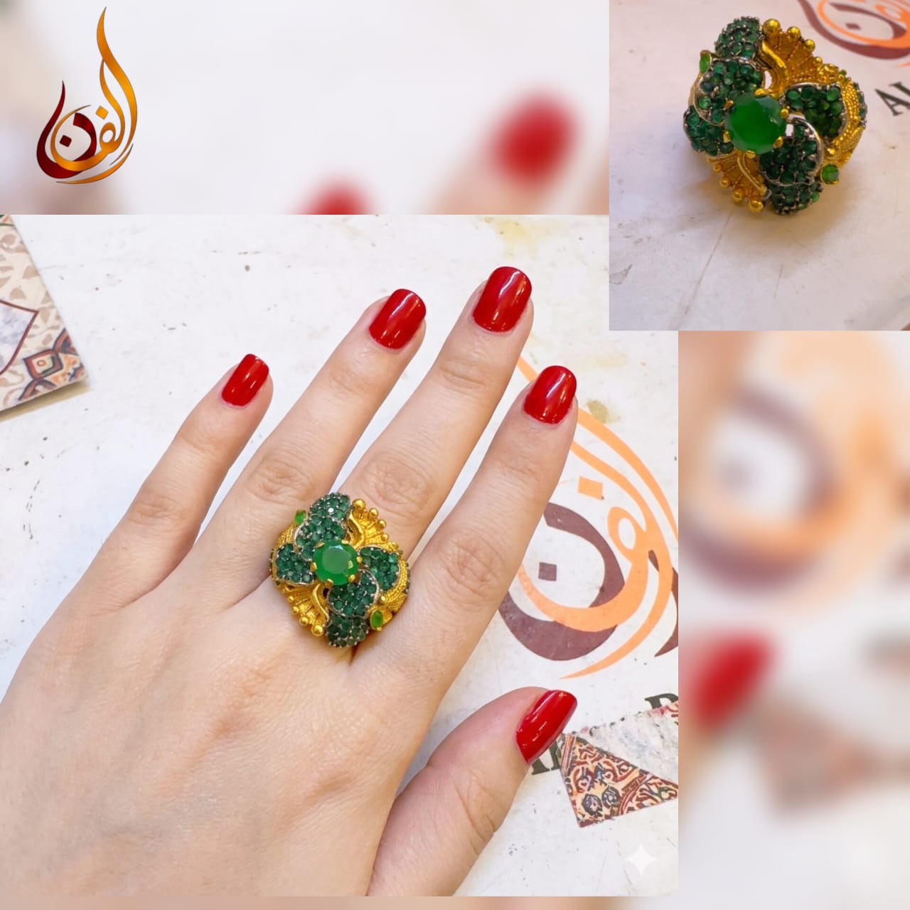 Diamond Cut C Ring
