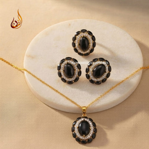 Diamond Cut Colored Afghani Set