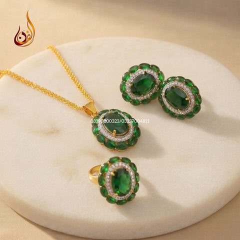 Diamond Cut Colored Afghani Set
