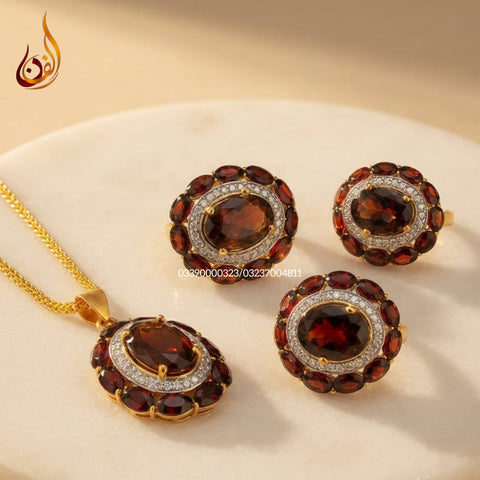 Diamond Cut Colored Afghani Set