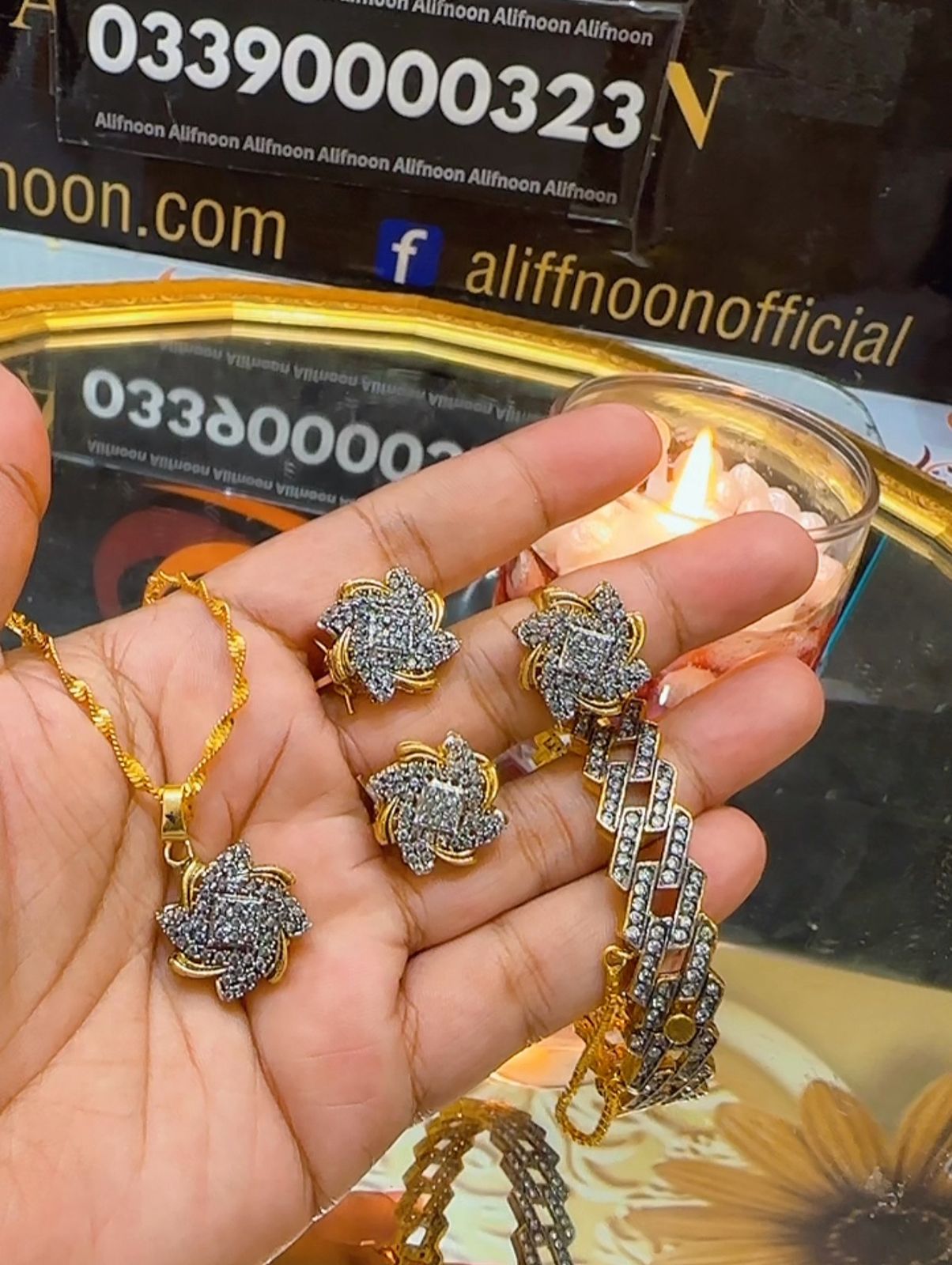 Diamond Cut Combo Set With Kera