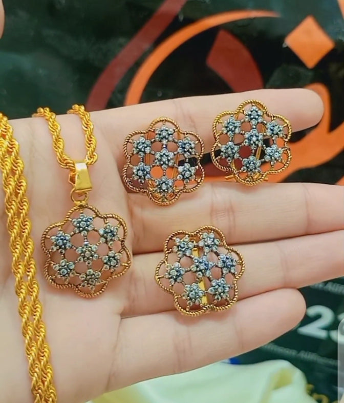 Diamond Cut Flower Set