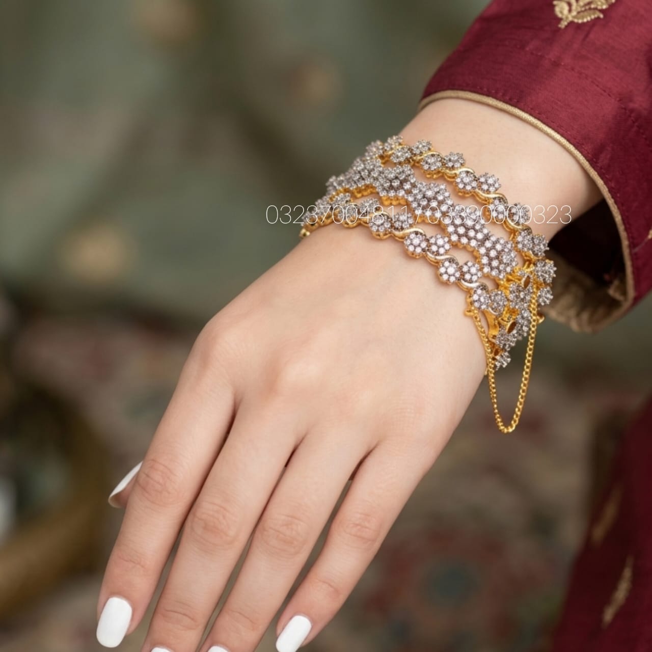 Diamond Cut G Kangan Set