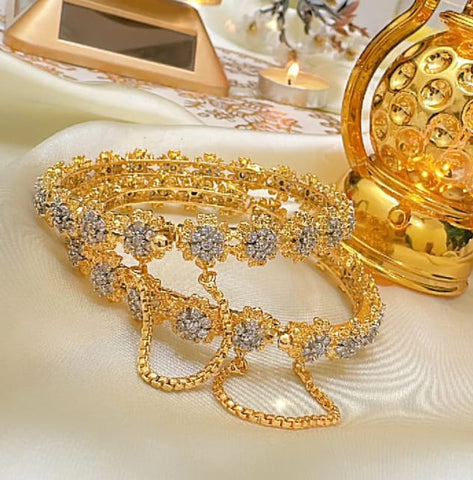 Diamond Cut Gold Plated Openable Kere
