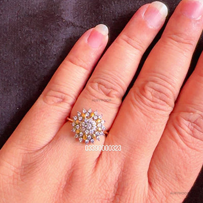 Diamond Cut Gold Plated Ring