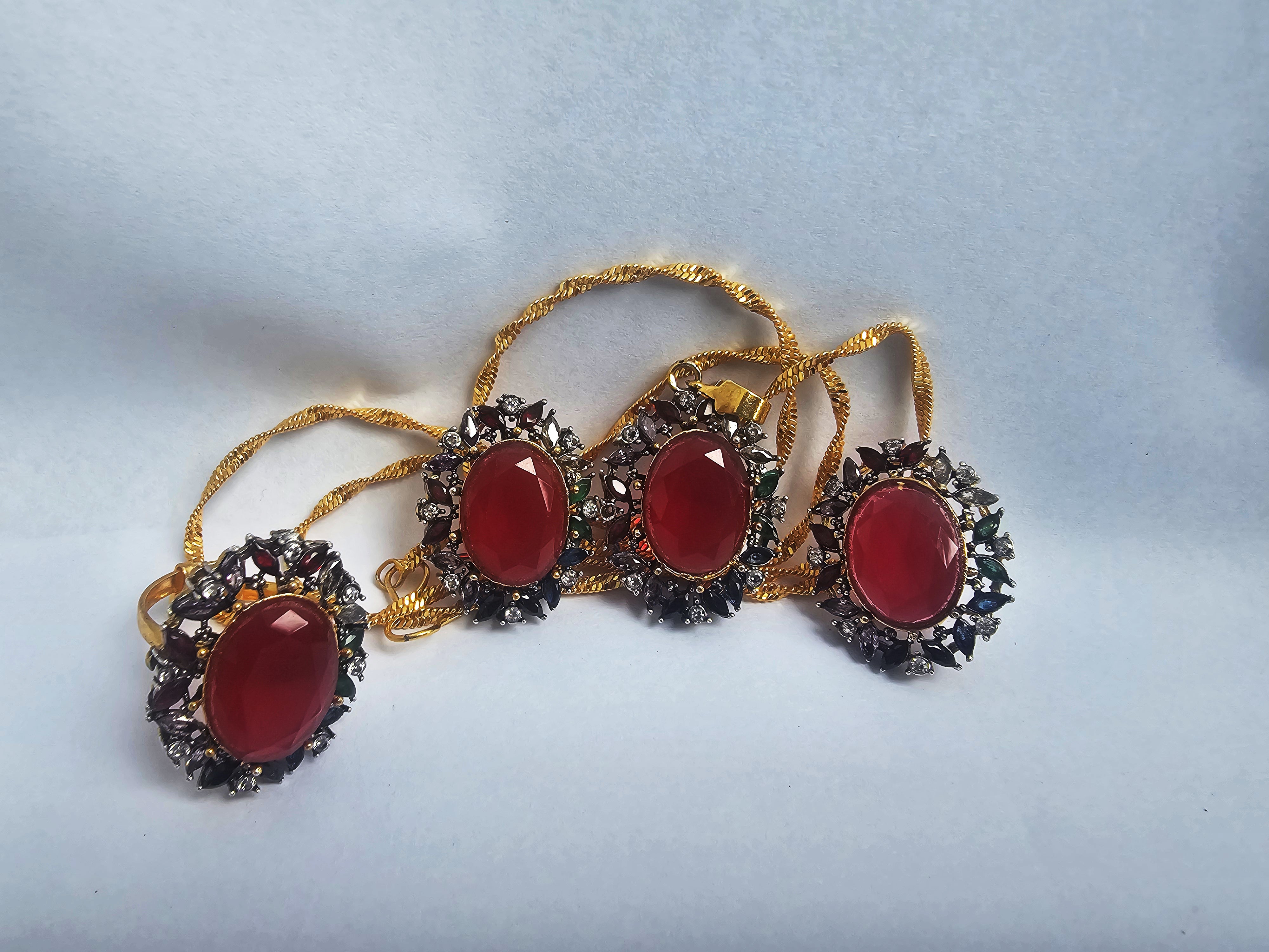 Diamond Cut Halia Gold Plated Set