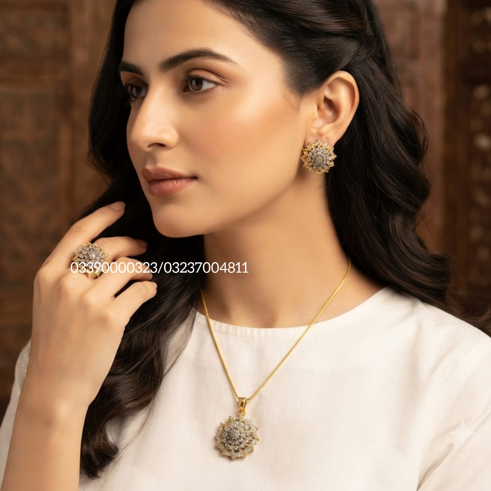 Diamond Cut Jheel Set