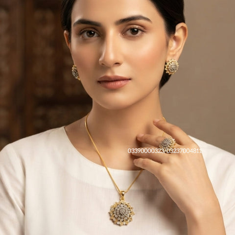 Diamond Cut Jheel Set