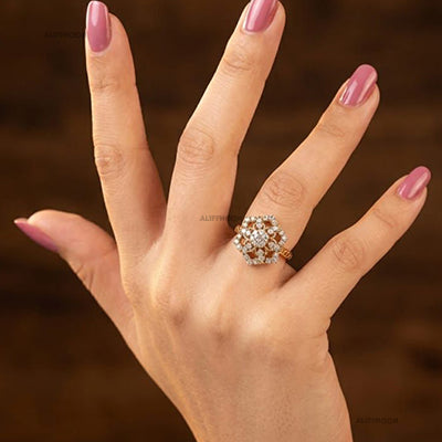 Diamond Cut Laila Ring