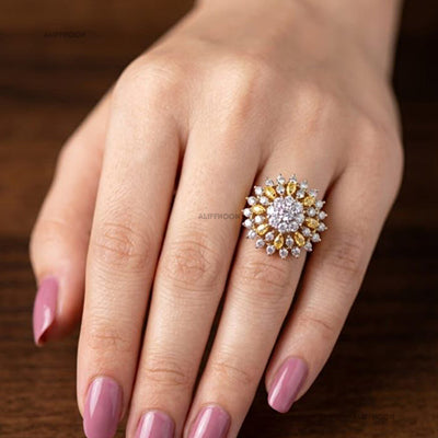 Diamond Cut Laila Ring
