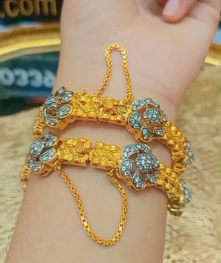 Diamond Cut Openable Kangan