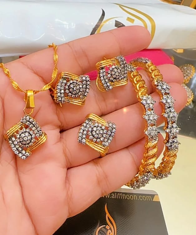 
Diamond Cut Ring Shape Set
