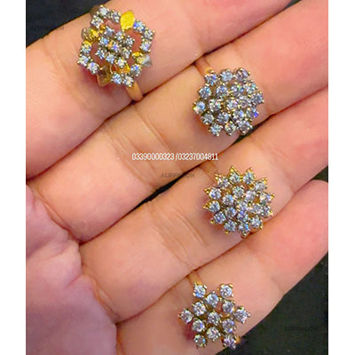 Diamond Cut wiith Gold Plated Ring