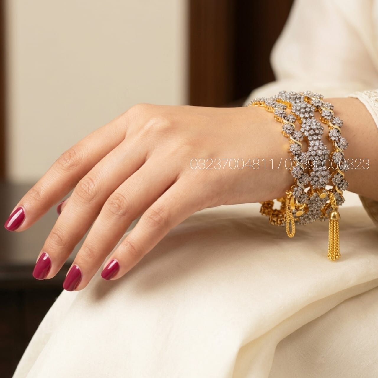 Diamond Cut G Kangan Set