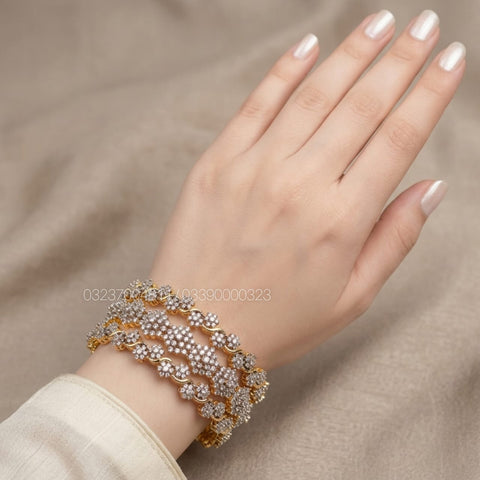 Diamond cut Geo Kangan set