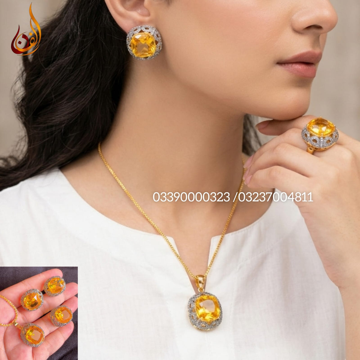 Diamond Cut Heer Stone Set